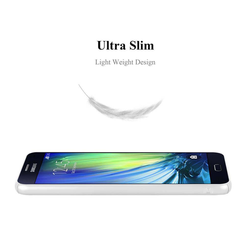Cadorabo Hülle für Samsung Galaxy A7 2015 Schutzhülle in Silber Hard Case Handy Hülle Etui