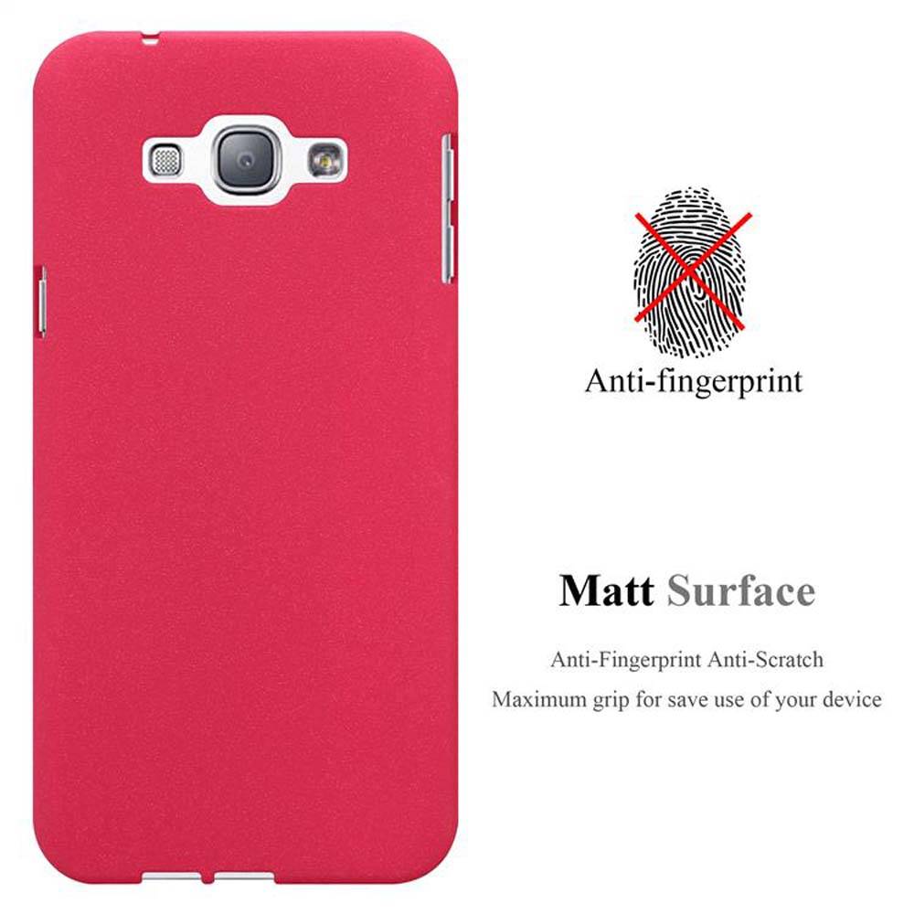 Cadorabo Schutzhülle für Samsung Galaxy A8 2015 Hülle in Rot Handyhülle TPU Etui Cover Case