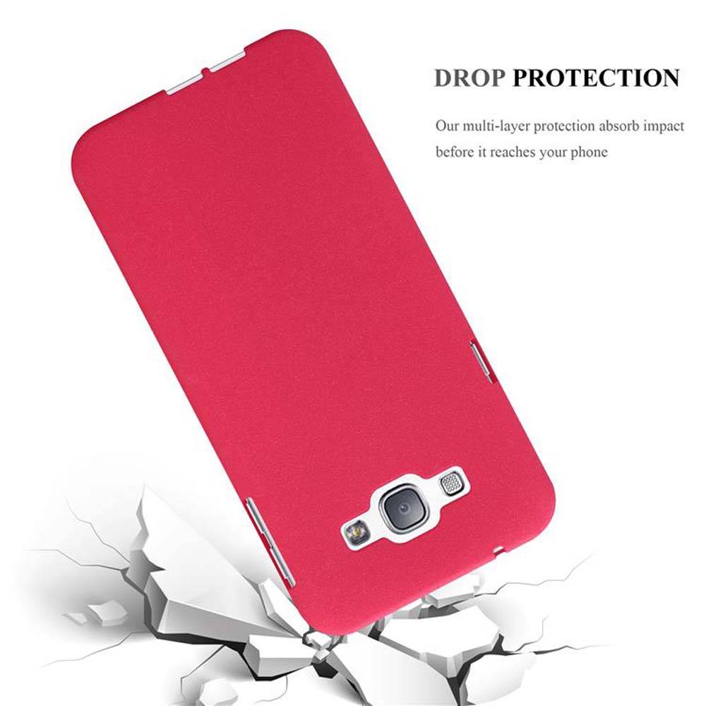Cadorabo Schutzhülle für Samsung Galaxy A8 2015 Hülle in Rot Handyhülle TPU Etui Cover Case