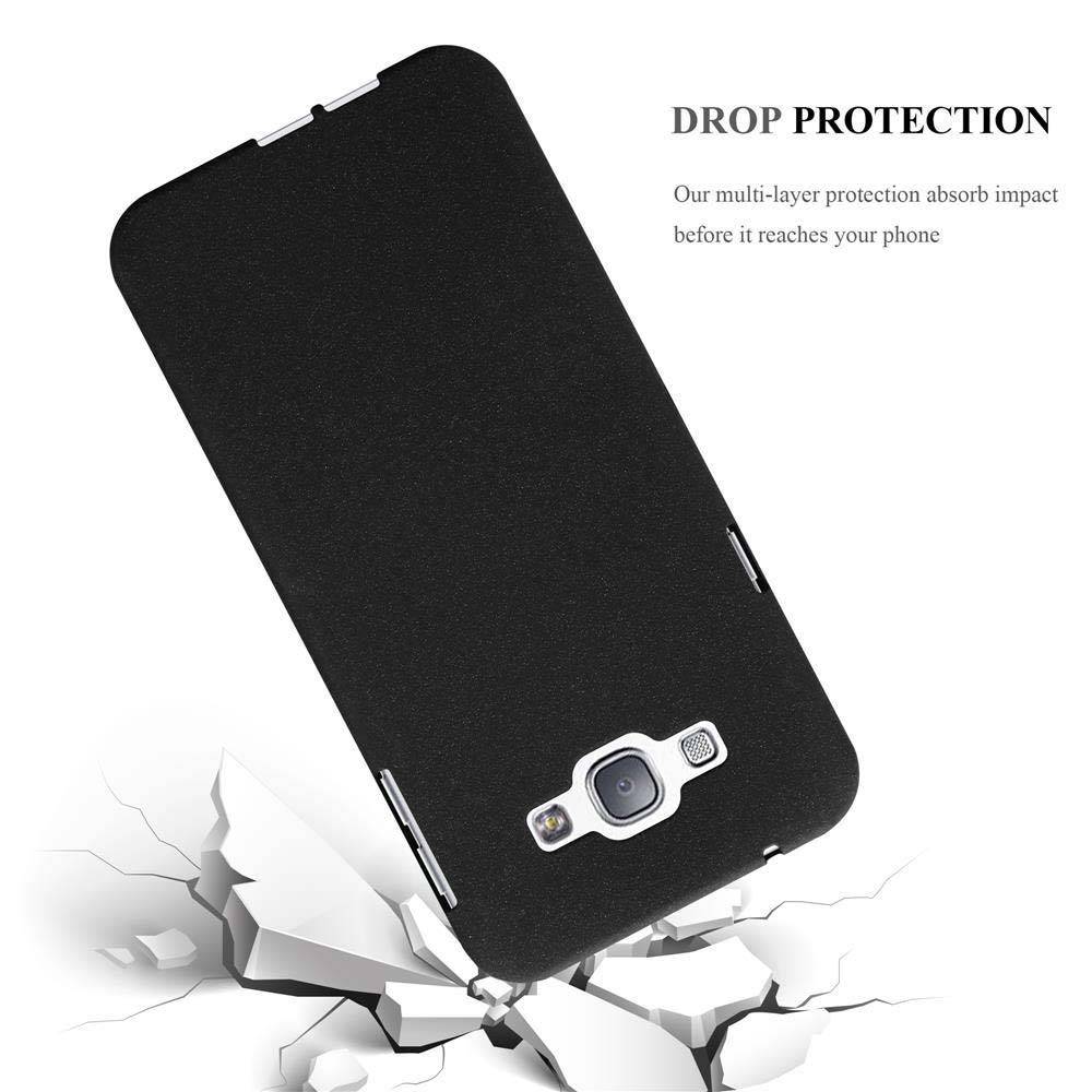 Cadorabo Schutzhülle für Samsung Galaxy A8 2015 Hülle in Schwarz Handyhülle TPU Etui Cover Case