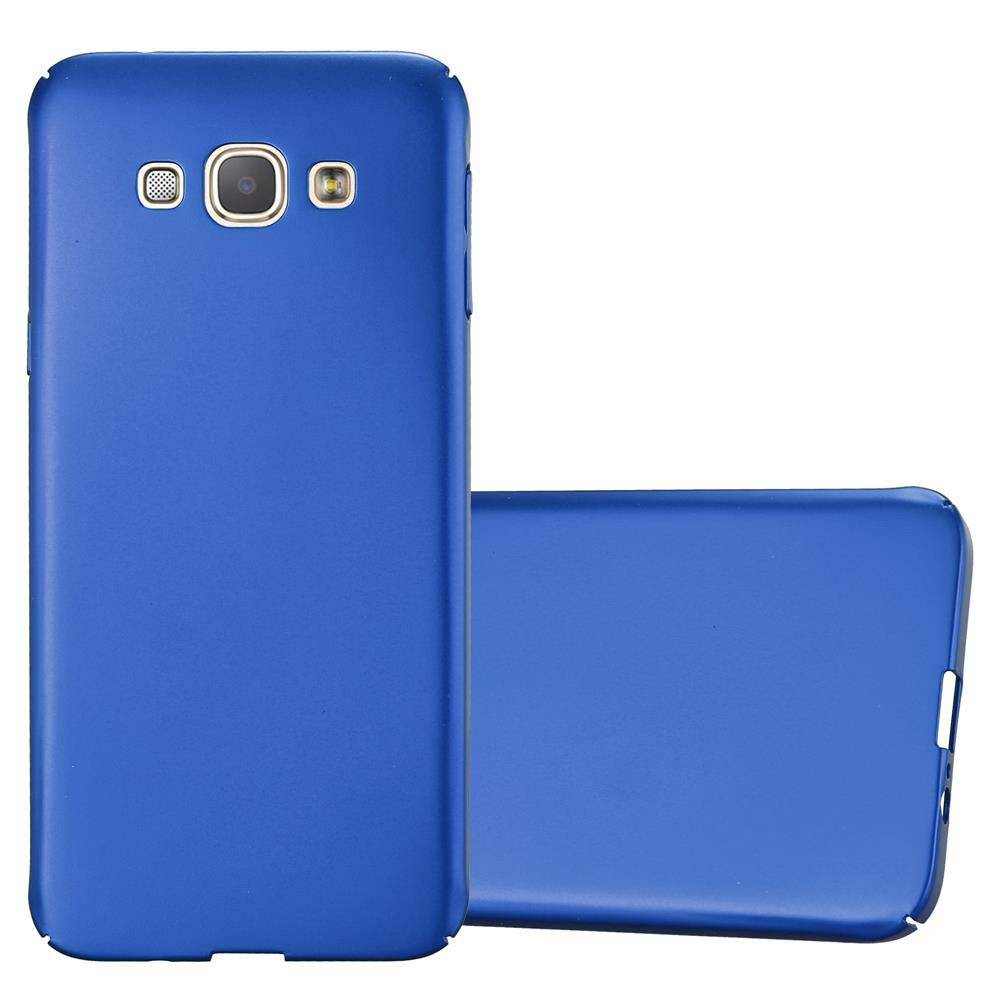 Cadorabo Hülle für Samsung Galaxy A8 2015 Schutzhülle in Blau Hard Case Handy Hülle Etui