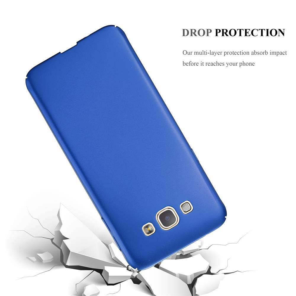 Cadorabo Hülle für Samsung Galaxy A8 2015 Schutzhülle in Blau Hard Case Handy Hülle Etui