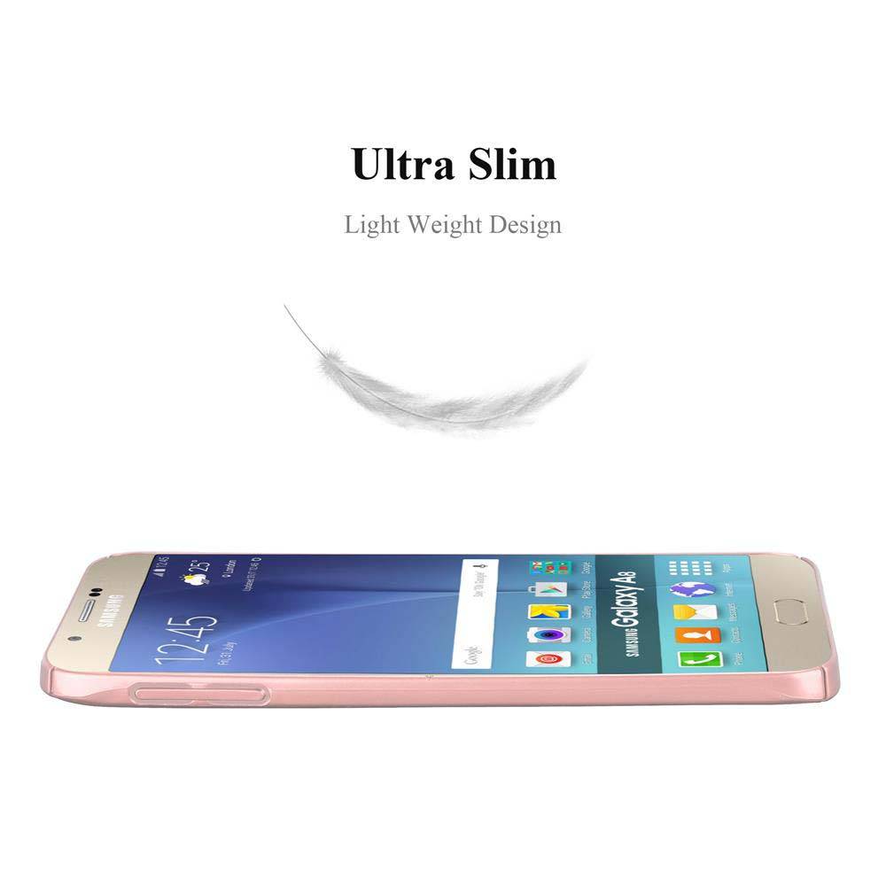 Cadorabo Hülle für Samsung Galaxy A8 2015 Schutzhülle in Rosa Hard Case Handy Hülle Etui