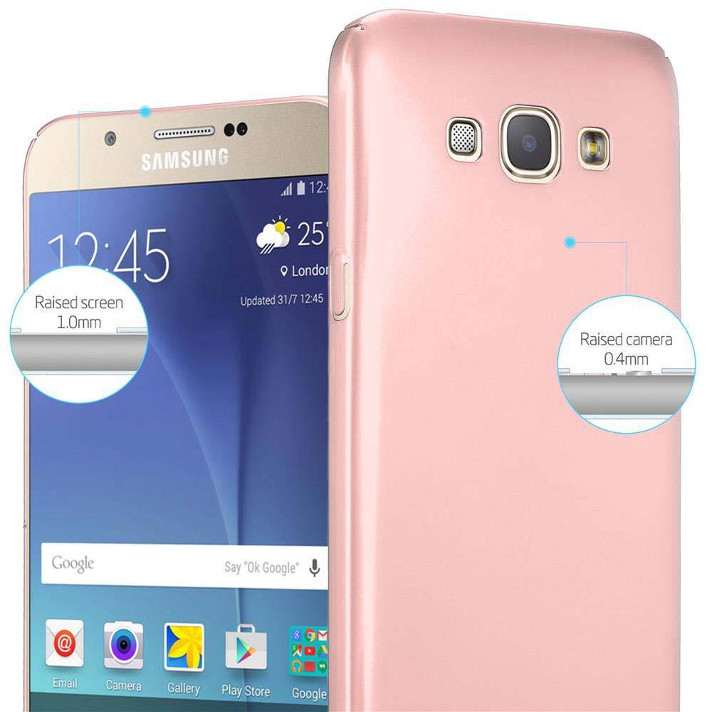Cadorabo Hülle für Samsung Galaxy A8 2015 Schutzhülle in Rosa Hard Case Handy Hülle Etui