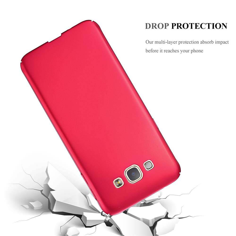 Cadorabo Hülle für Samsung Galaxy A8 2015 Schutzhülle in Rot Hard Case Handy Hülle Etui