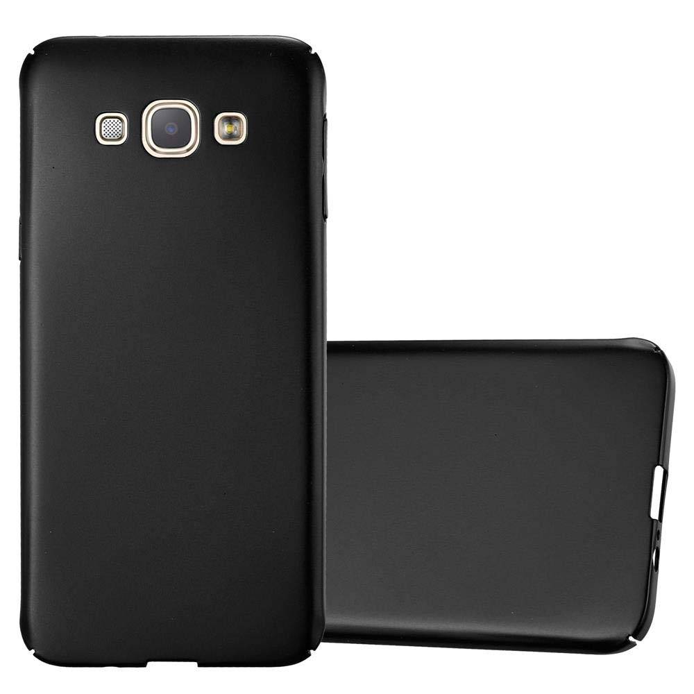 Cadorabo Hülle für Samsung Galaxy A8 2015 Schutzhülle in Schwarz Hard Case Handy Hülle Etui