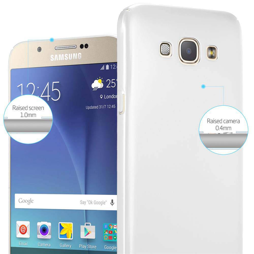Cadorabo Hülle für Samsung Galaxy A8 2015 Schutzhülle in Silber Hard Case Handy Hülle Etui