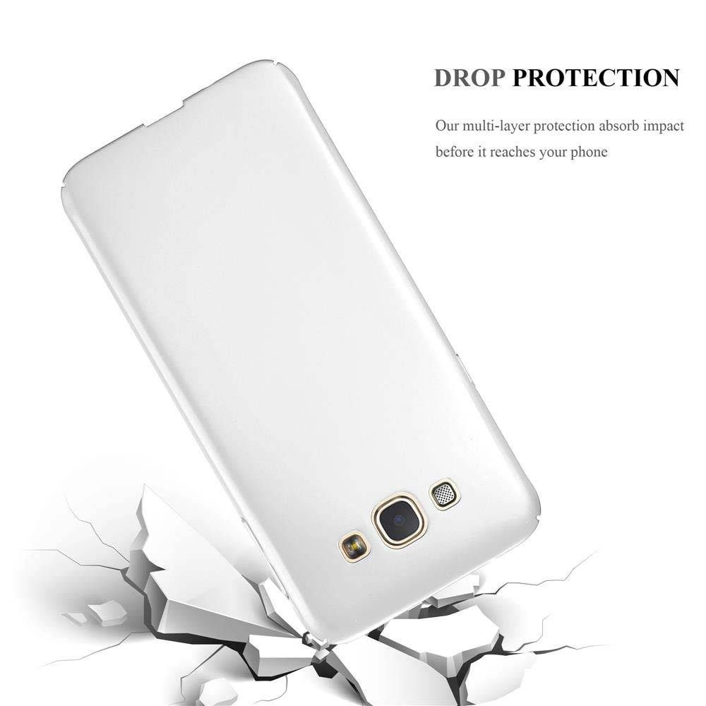 Cadorabo Hülle für Samsung Galaxy A8 2015 Schutzhülle in Silber Hard Case Handy Hülle Etui