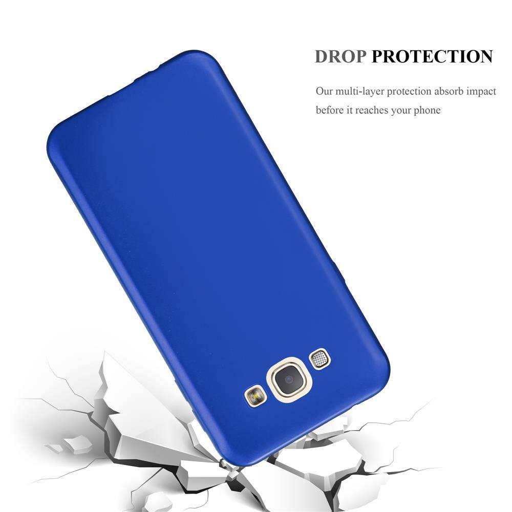 Cadorabo Schutzhülle für Samsung Galaxy A8 2015 Hülle in Blau Handyhülle TPU Silikon Etui Cover Case