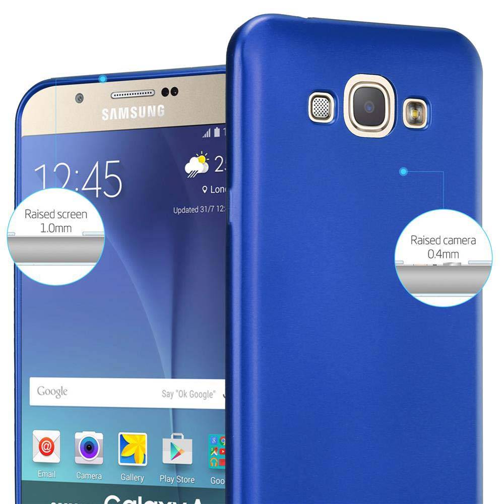 Cadorabo Schutzhülle für Samsung Galaxy A8 2015 Hülle in Blau Handyhülle TPU Silikon Etui Cover Case