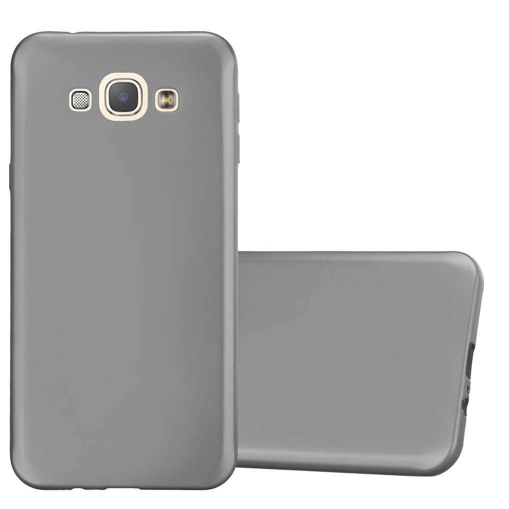 Cadorabo Schutzhülle für Samsung Galaxy A8 2015 Hülle in Grau Handyhülle TPU Silikon Etui Cover Case
