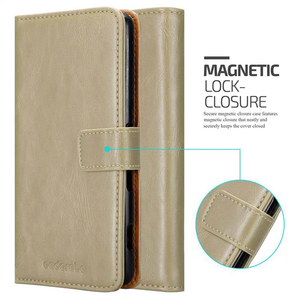 Cadorabo Hülle für Sony Xperia C4 Schutzhülle in Braun Handyhülle Book Tasche Case Etui Luxury