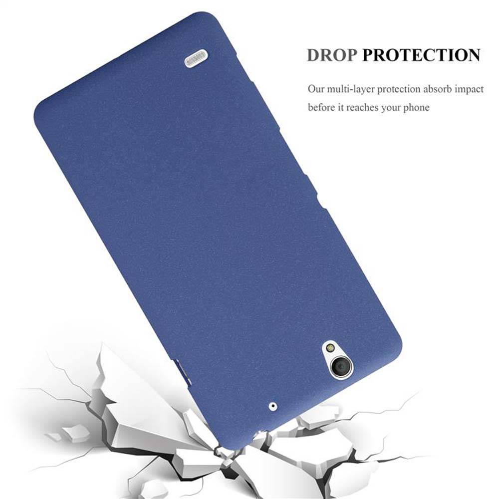 Cadorabo Schutzhülle für Sony Xperia C4 Hülle in Blau Handyhülle TPU Etui Cover Case