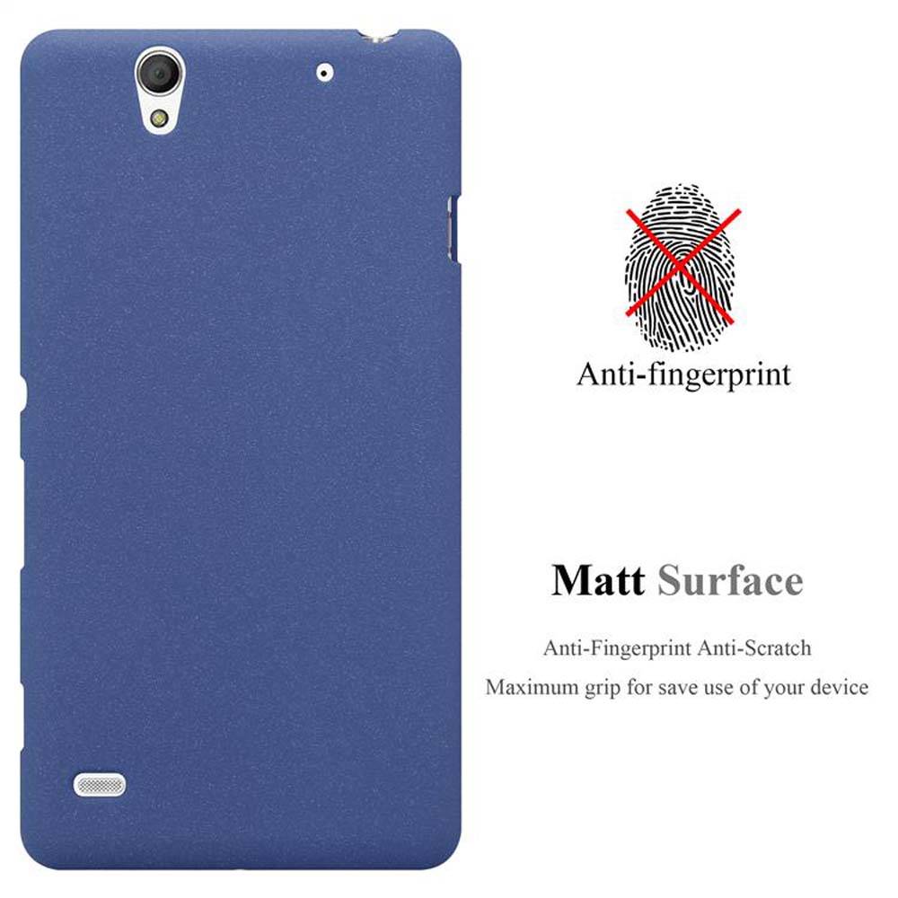 Cadorabo Schutzhülle für Sony Xperia C4 Hülle in Blau Handyhülle TPU Etui Cover Case