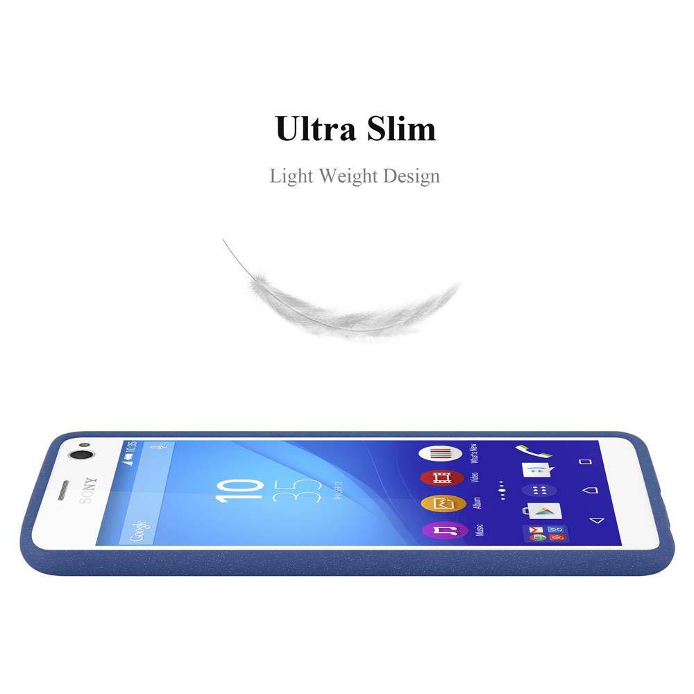 Cadorabo Schutzhülle für Sony Xperia C4 Hülle in Blau Handyhülle TPU Etui Cover Case