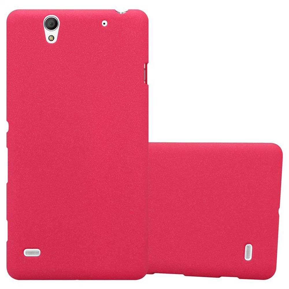 Cadorabo Schutzhülle für Sony Xperia C4 Hülle in Rot Handyhülle TPU Etui Cover Case