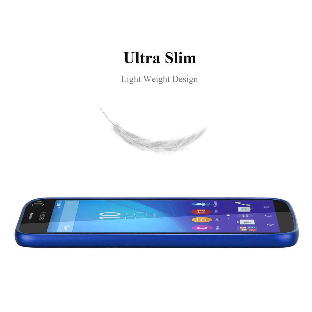 Cadorabo Schutzhülle für Sony Xperia C4 Hülle in Blau Handyhülle TPU Silikon Etui Cover Case