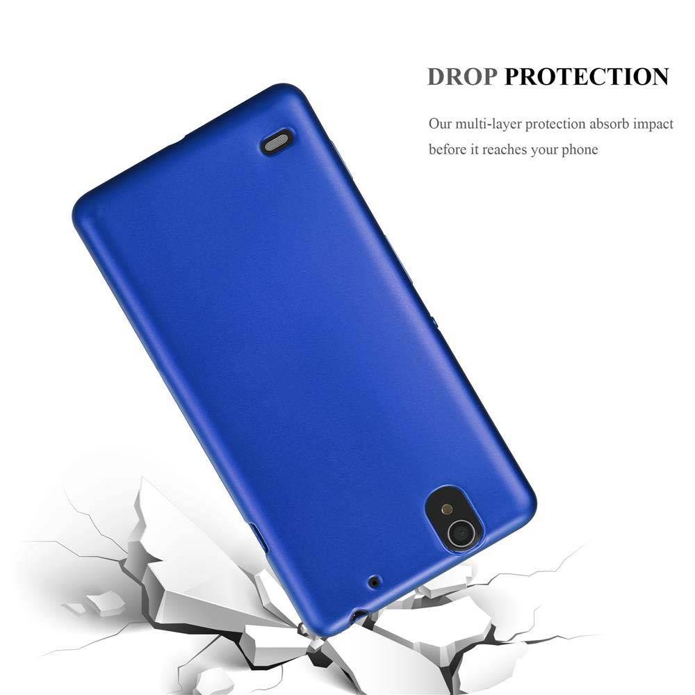 Cadorabo Schutzhülle für Sony Xperia C4 Hülle in Blau Handyhülle TPU Silikon Etui Cover Case