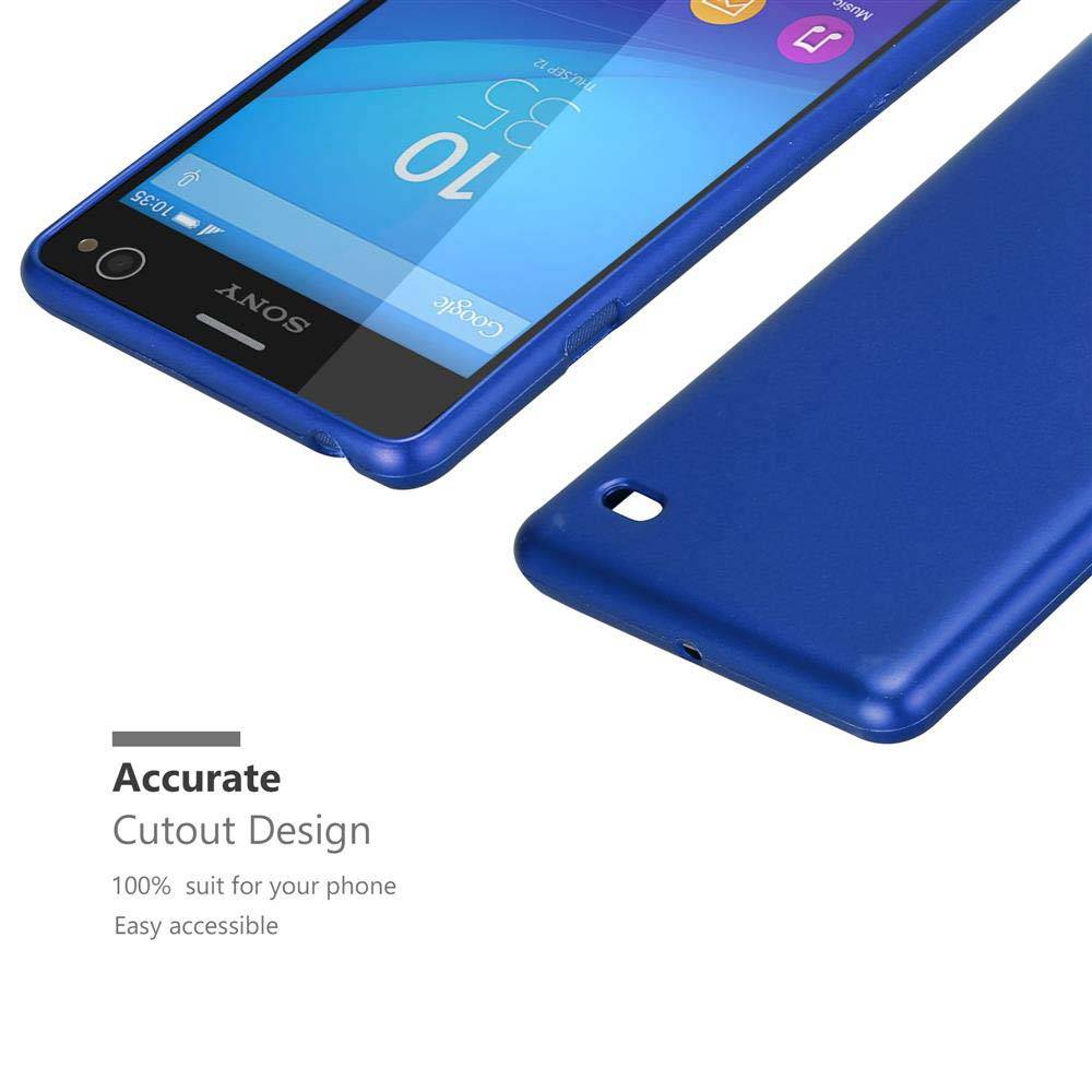 Cadorabo Schutzhülle für Sony Xperia C4 Hülle in Blau Handyhülle TPU Silikon Etui Cover Case