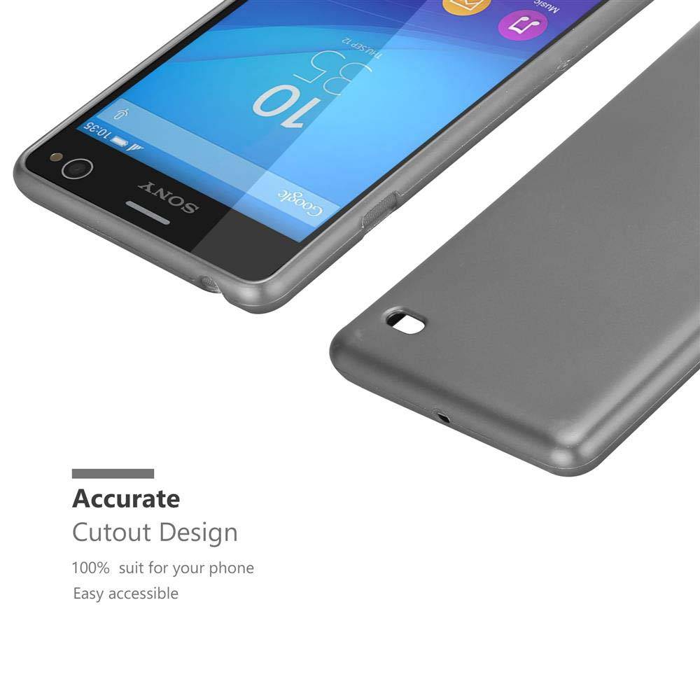 Cadorabo Schutzhülle für Sony Xperia C4 Hülle in Grau Handyhülle TPU Silikon Etui Cover Case