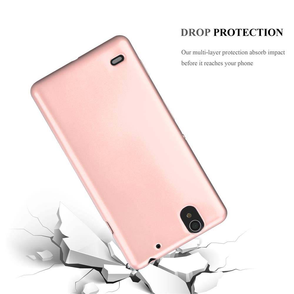 Cadorabo Schutzhülle für Sony Xperia C4 Hülle in Rosa Handyhülle TPU Silikon Etui Cover Case