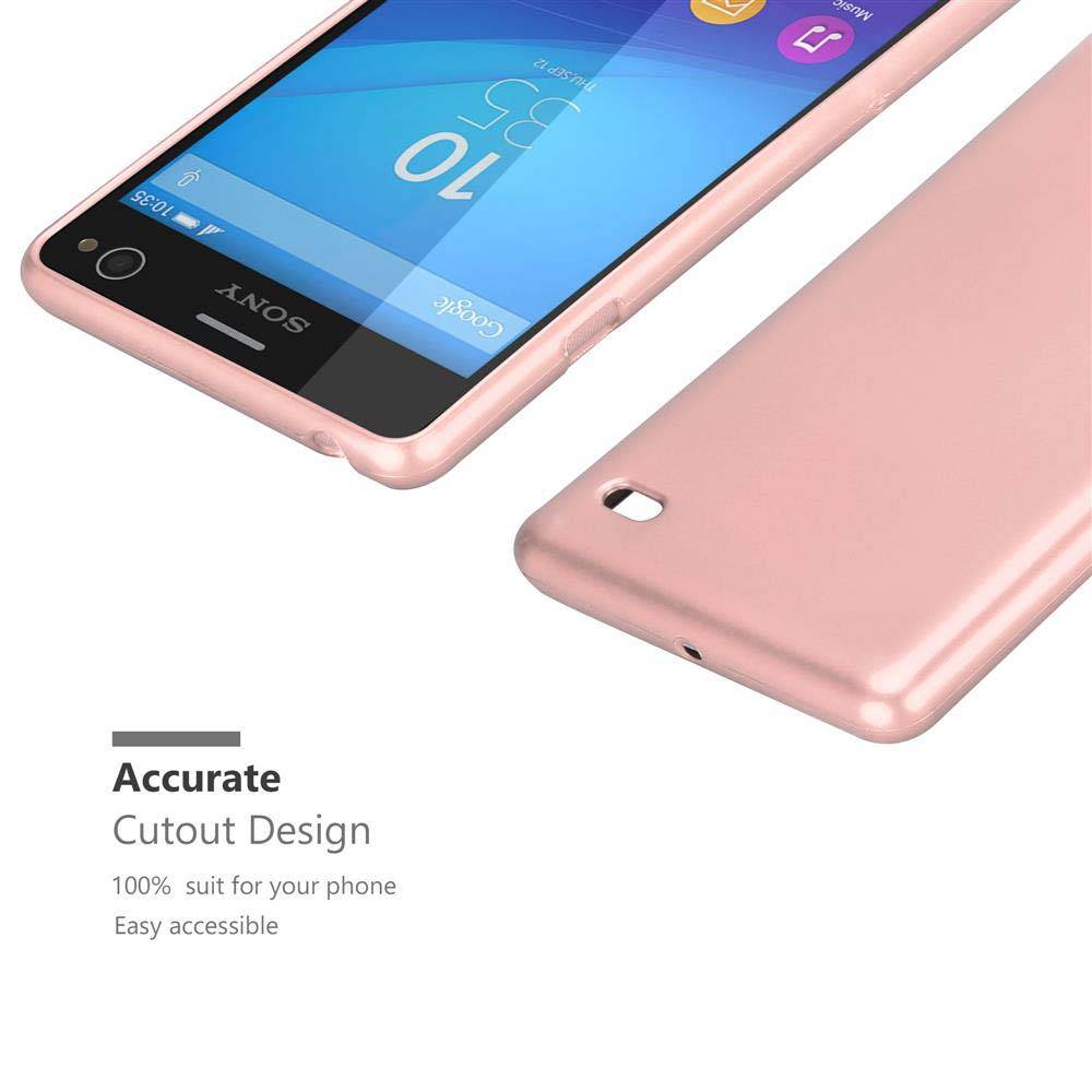Cadorabo Schutzhülle für Sony Xperia C4 Hülle in Rosa Handyhülle TPU Silikon Etui Cover Case