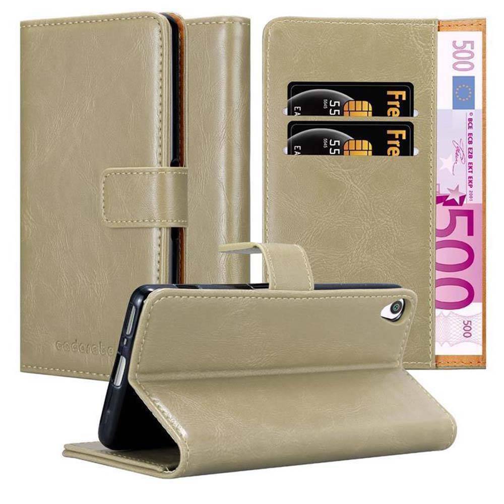 Cadorabo Hülle für Sony Xperia XA Schutzhülle in Braun Handyhülle Book Tasche Case Etui Luxury