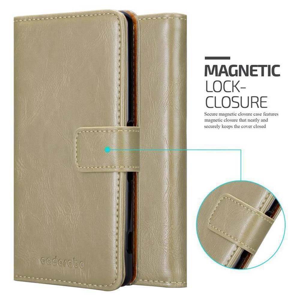 Cadorabo Hülle für Sony Xperia XA Schutzhülle in Braun Handyhülle Book Tasche Case Etui Luxury
