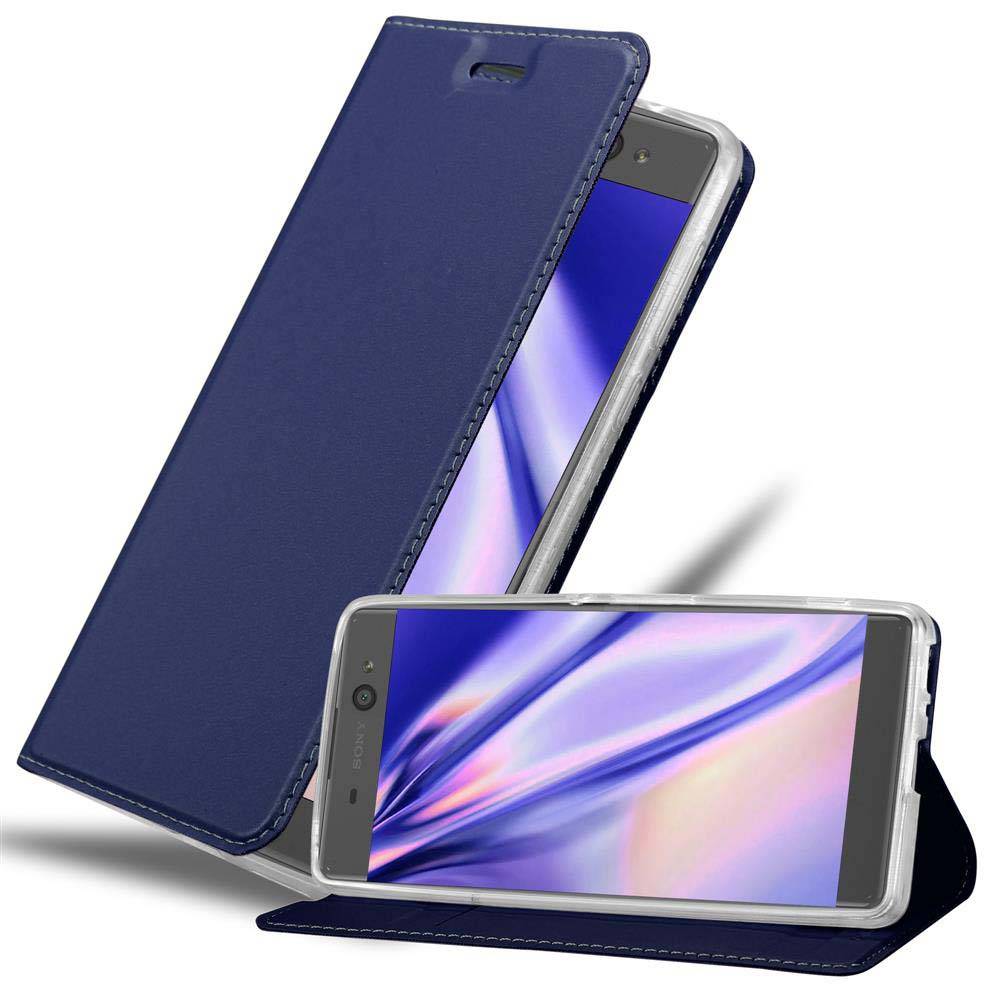Cadorabo Handyhülle für Sony Xperia XA Schutz Hülle in Blau Cover Etui Book Case Booklet
