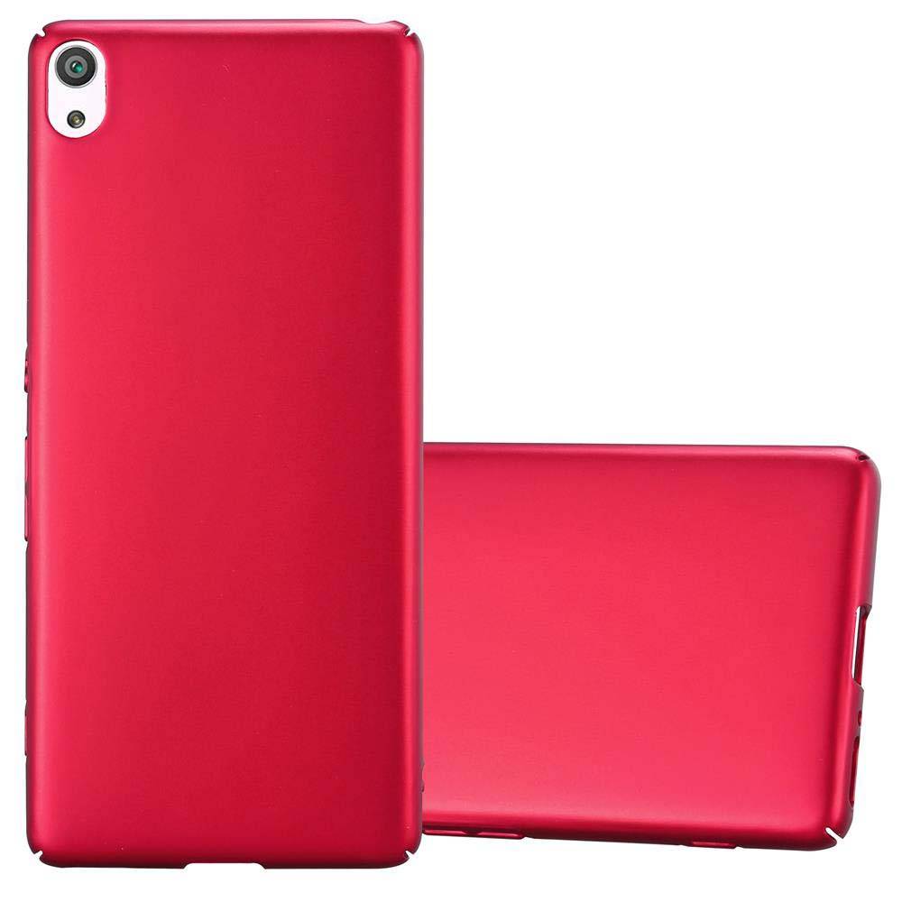 Cadorabo Hülle für Sony Xperia XA Schutzhülle in Rot Hard Case Handy Hülle Etui