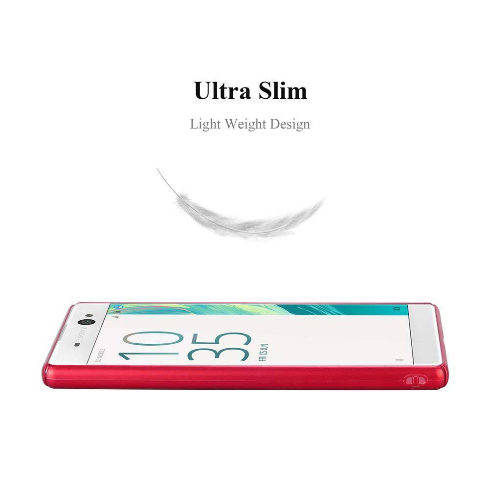 Cadorabo Hülle für Sony Xperia XA Schutzhülle in Rot Hard Case Handy Hülle Etui