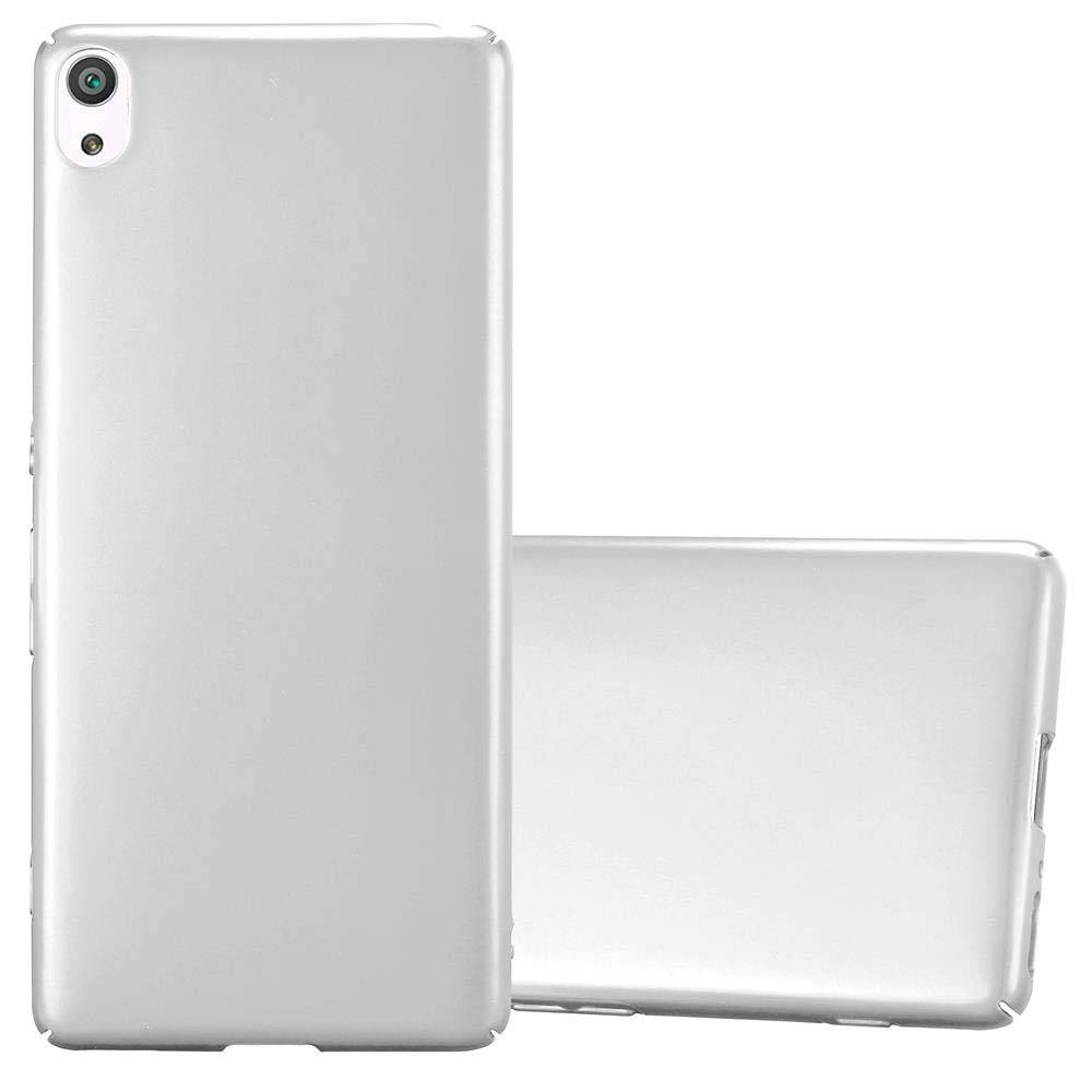 Cadorabo Hülle für Sony Xperia XA Schutzhülle in Silber Hard Case Handy Hülle Etui