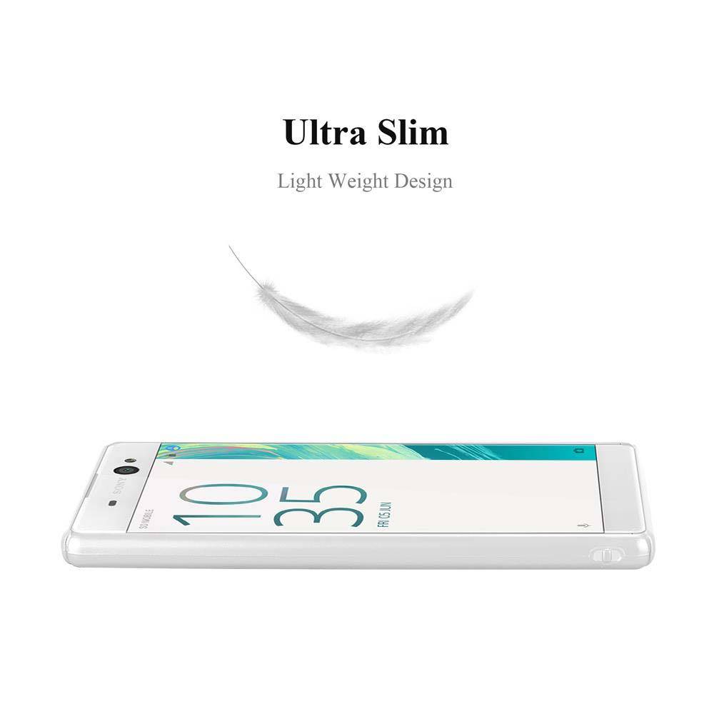 Cadorabo Hülle für Sony Xperia XA Schutzhülle in Silber Hard Case Handy Hülle Etui