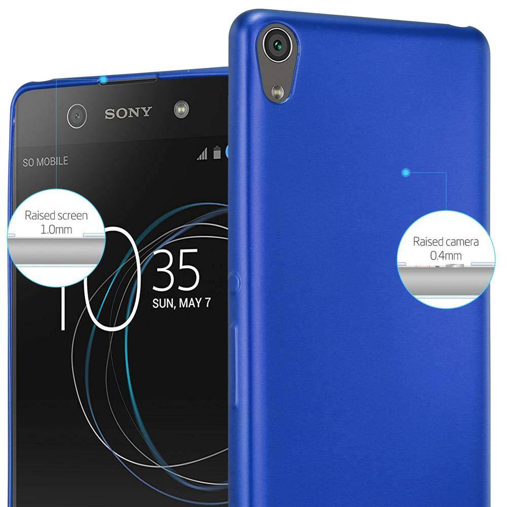 Cadorabo Schutzhülle für Sony Xperia XA Hülle in Blau Handyhülle TPU Silikon Etui Cover Case
