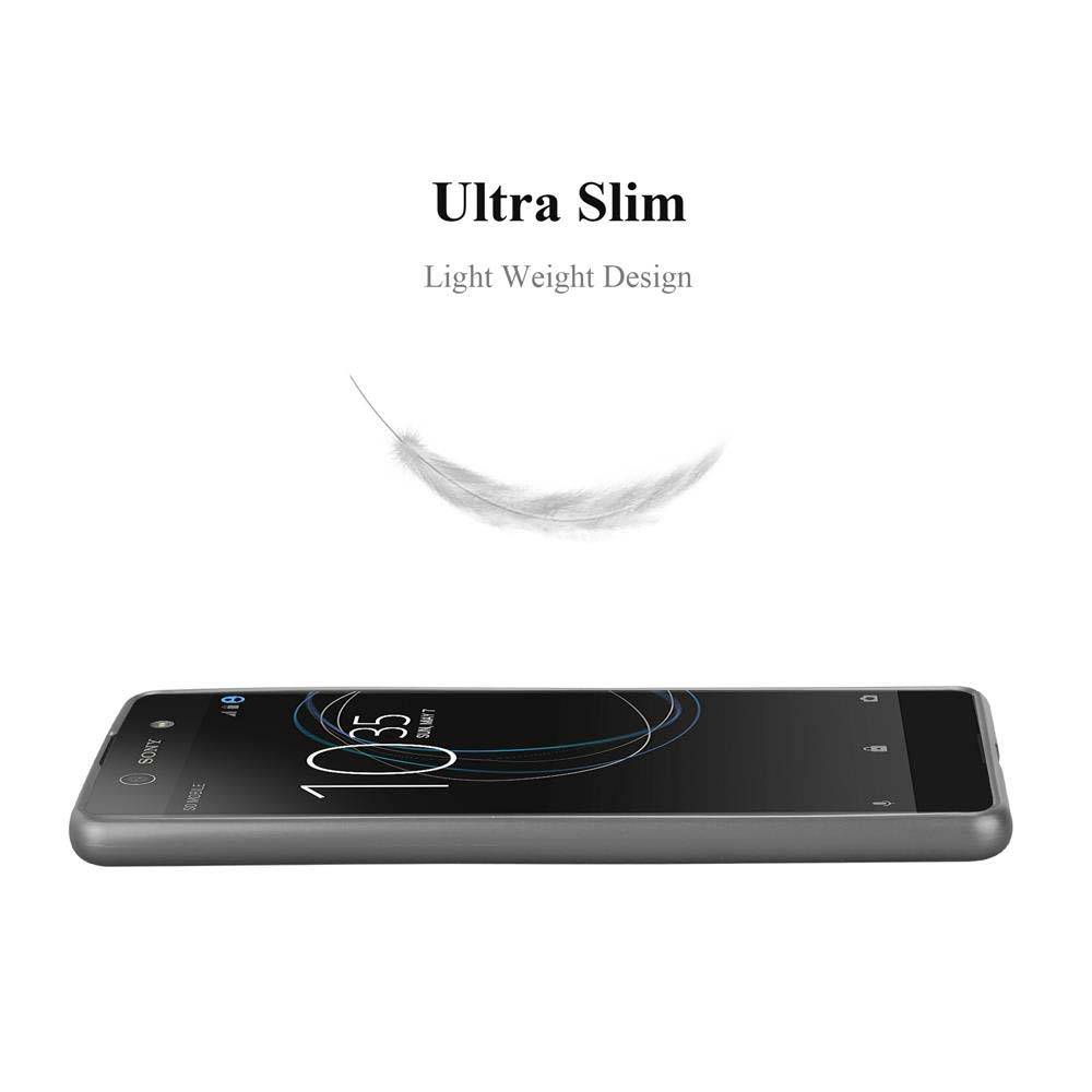 Cadorabo Schutzhülle für Sony Xperia XA Hülle in Grau Handyhülle TPU Silikon Etui Cover Case
