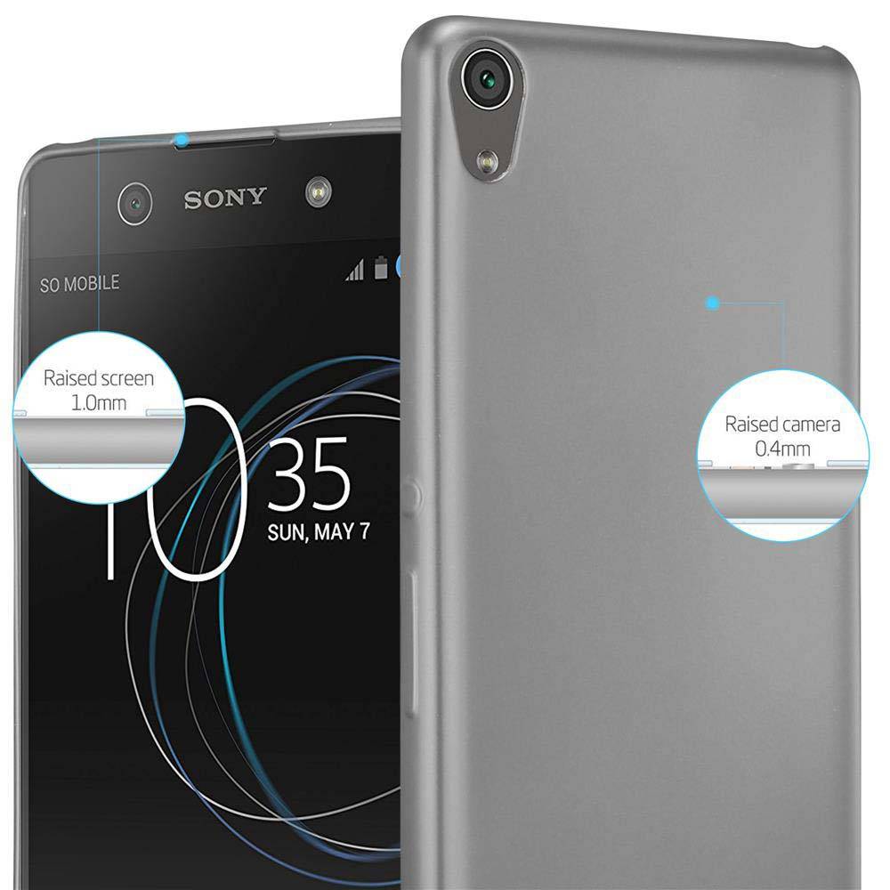 Cadorabo Schutzhülle für Sony Xperia XA Hülle in Grau Handyhülle TPU Silikon Etui Cover Case