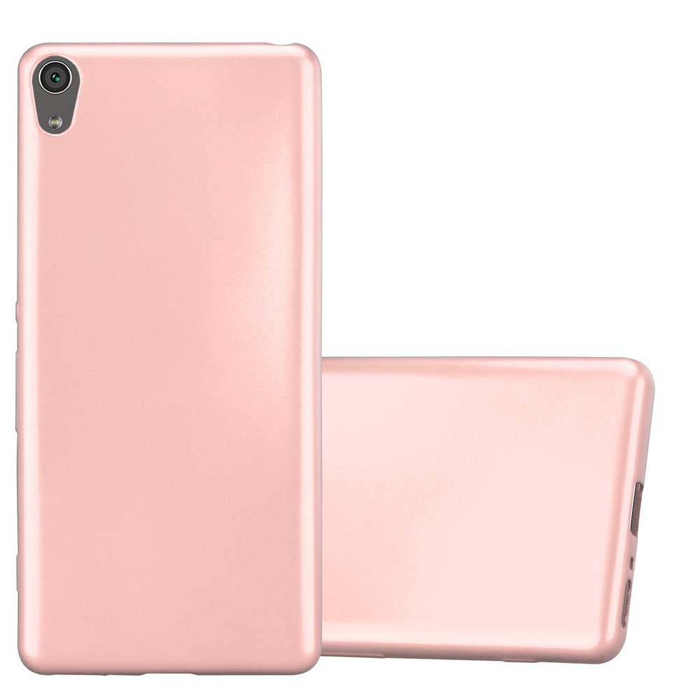 Cadorabo Schutzhülle für Sony Xperia XA Hülle in Rosa Handyhülle TPU Silikon Etui Cover Case