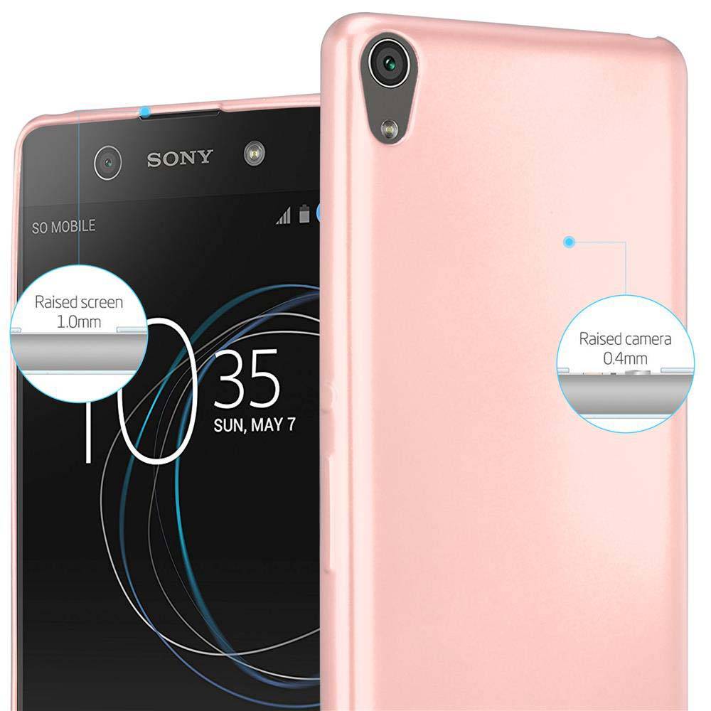 Cadorabo Schutzhülle für Sony Xperia XA Hülle in Rosa Handyhülle TPU Silikon Etui Cover Case