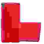 Cadorabo Schutzhülle für Sony Xperia XA Hülle in Rot Handyhülle TPU Silikon Etui Cover Case