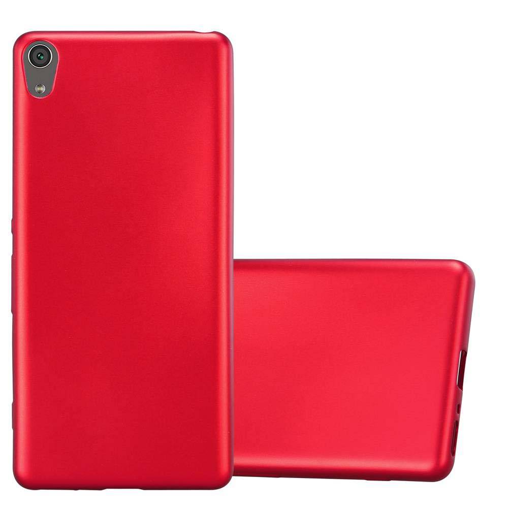 Cadorabo Schutzhülle für Sony Xperia XA Hülle in Rot Handyhülle TPU Silikon Etui Cover Case