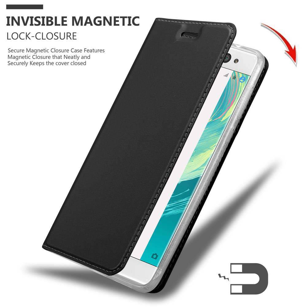Cadorabo Handyhülle für Sony Xperia XA ULTRA Schutz Hülle in Schwarz Cover Etui Book Case Booklet