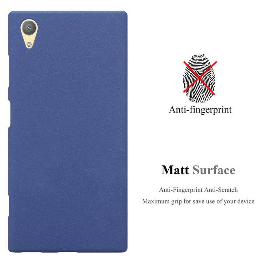 Cadorabo Schutzhülle für Sony Xperia XA1 PLUS Hülle in Blau Handyhülle TPU Etui Cover Case