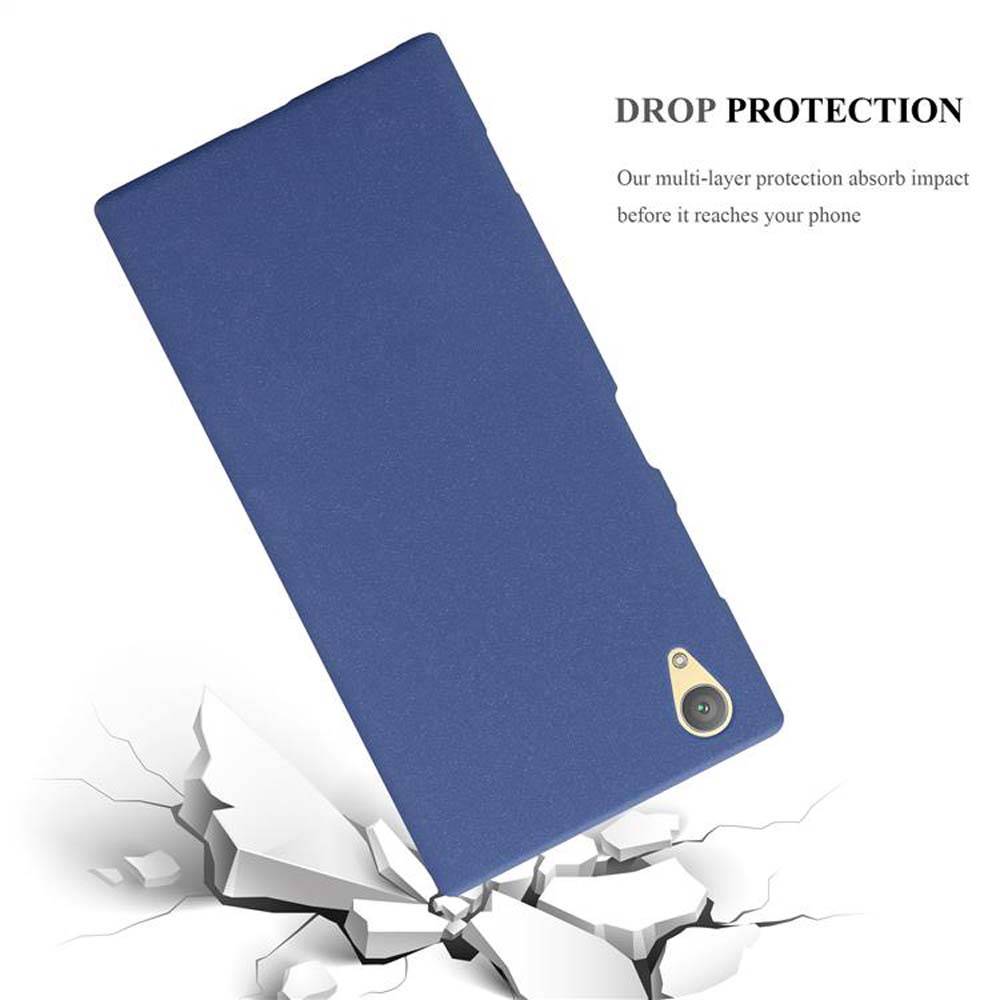 Cadorabo Schutzhülle für Sony Xperia XA1 PLUS Hülle in Blau Handyhülle TPU Etui Cover Case