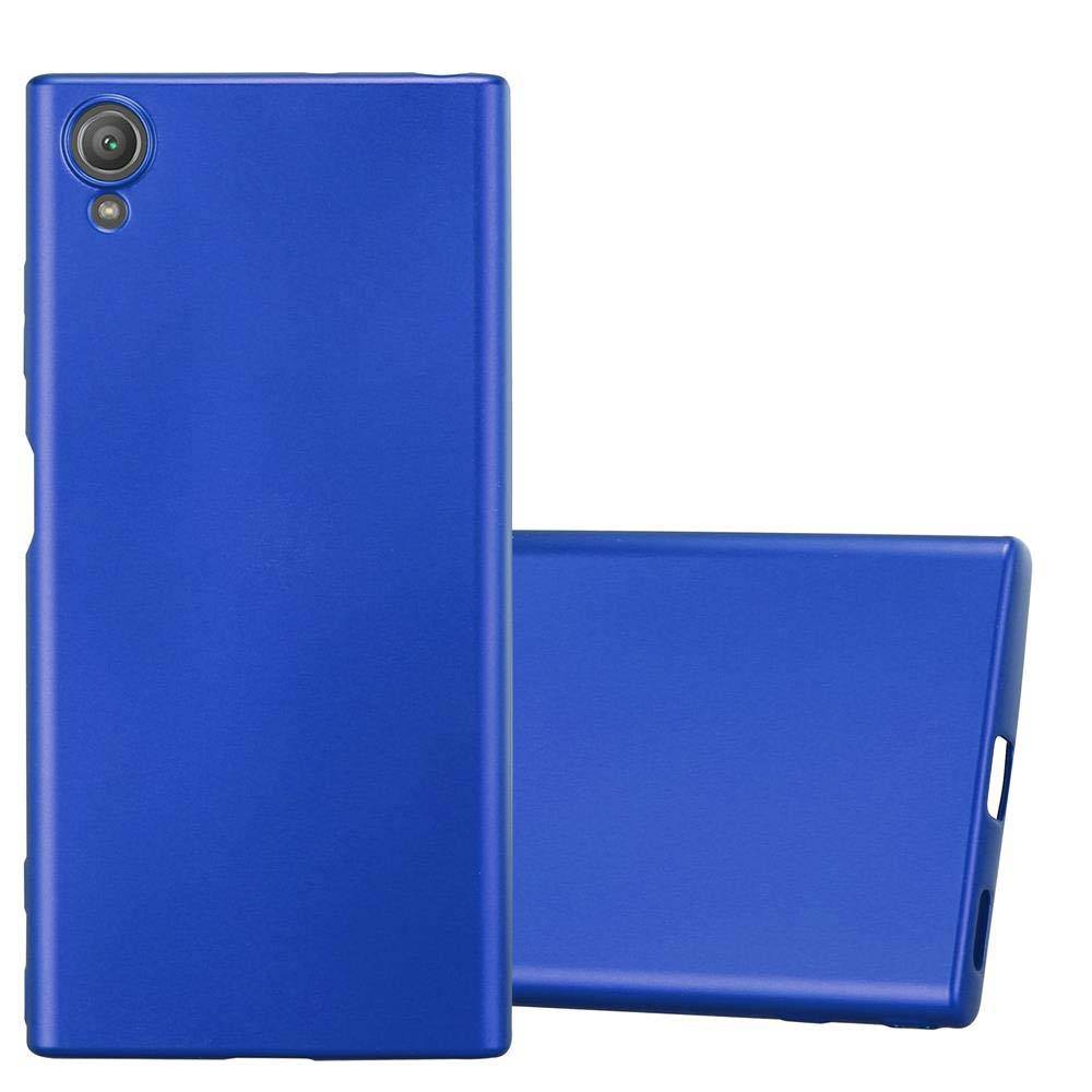 Cadorabo Schutzhülle für Sony Xperia XA1 PLUS Hülle in Blau Handyhülle TPU Silikon Etui Cover Case