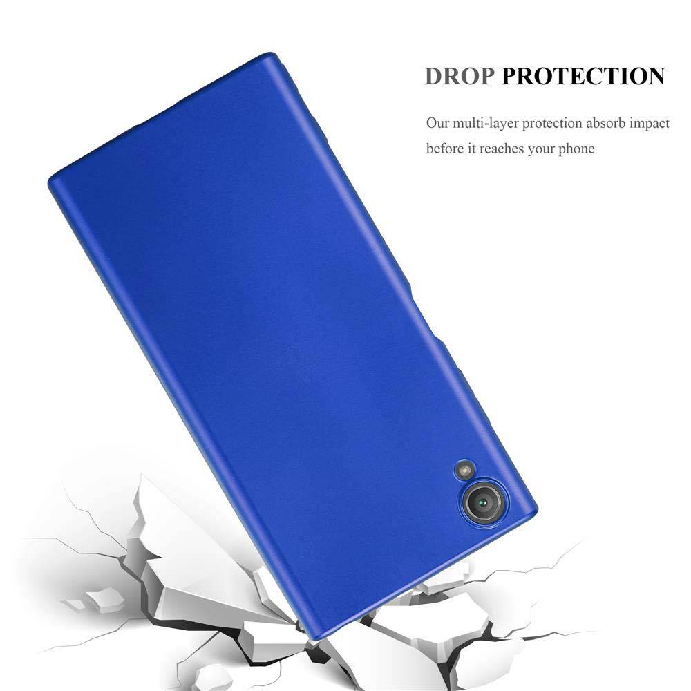 Cadorabo Schutzhülle für Sony Xperia XA1 PLUS Hülle in Blau Handyhülle TPU Silikon Etui Cover Case