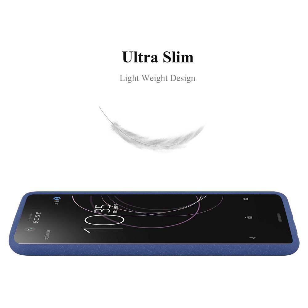 Cadorabo Schutzhülle für Sony Xperia XZ1 COMPACT Hülle in Blau Handyhülle TPU Etui Cover Case
