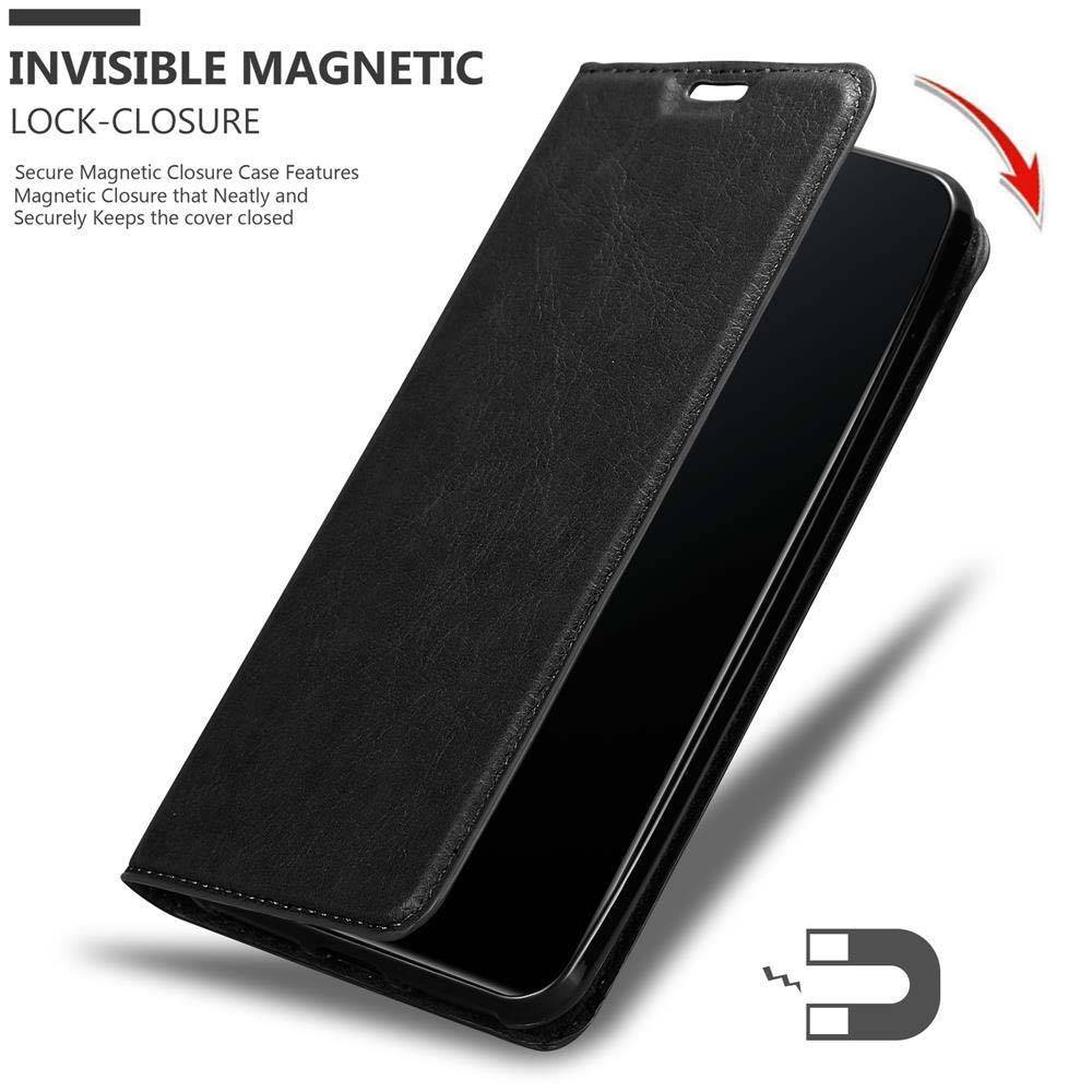 Cadorabo Hülle für Vivo V11 / V11 PRO Schutz Hülle in Schwarz Handyhülle Etui Case Cover Magnetverschluss