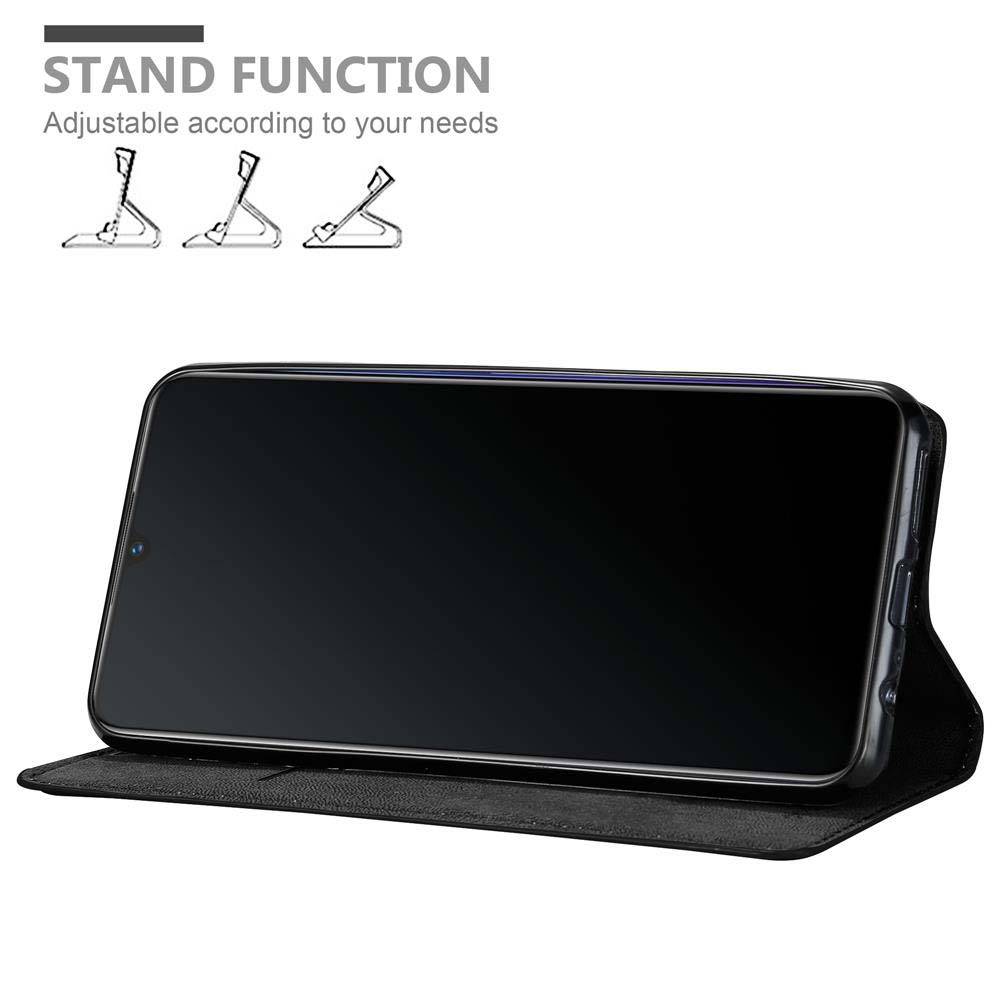 Cadorabo Hülle für Vivo V11 / V11 PRO Schutz Hülle in Schwarz Handyhülle Etui Case Cover Magnetverschluss