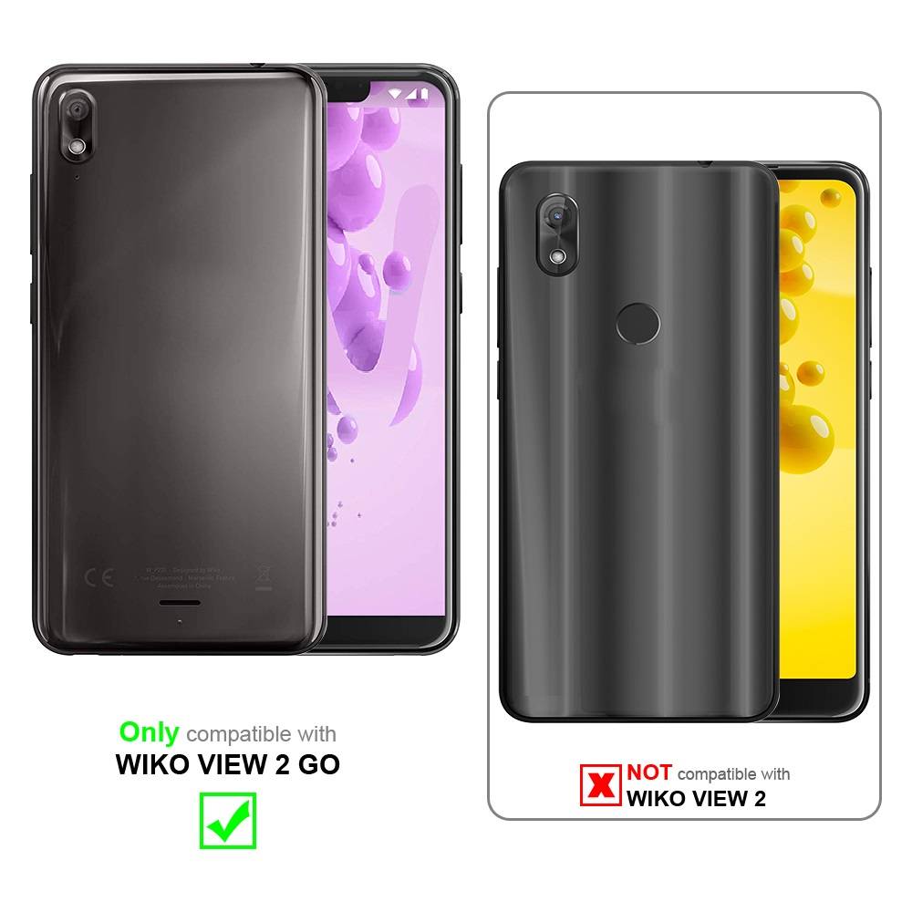 Cadorabo Hülle für WIKO VIEW 2 GO Schutz Hülle in Braun Handyhülle Etui Case Cover Magnetverschluss