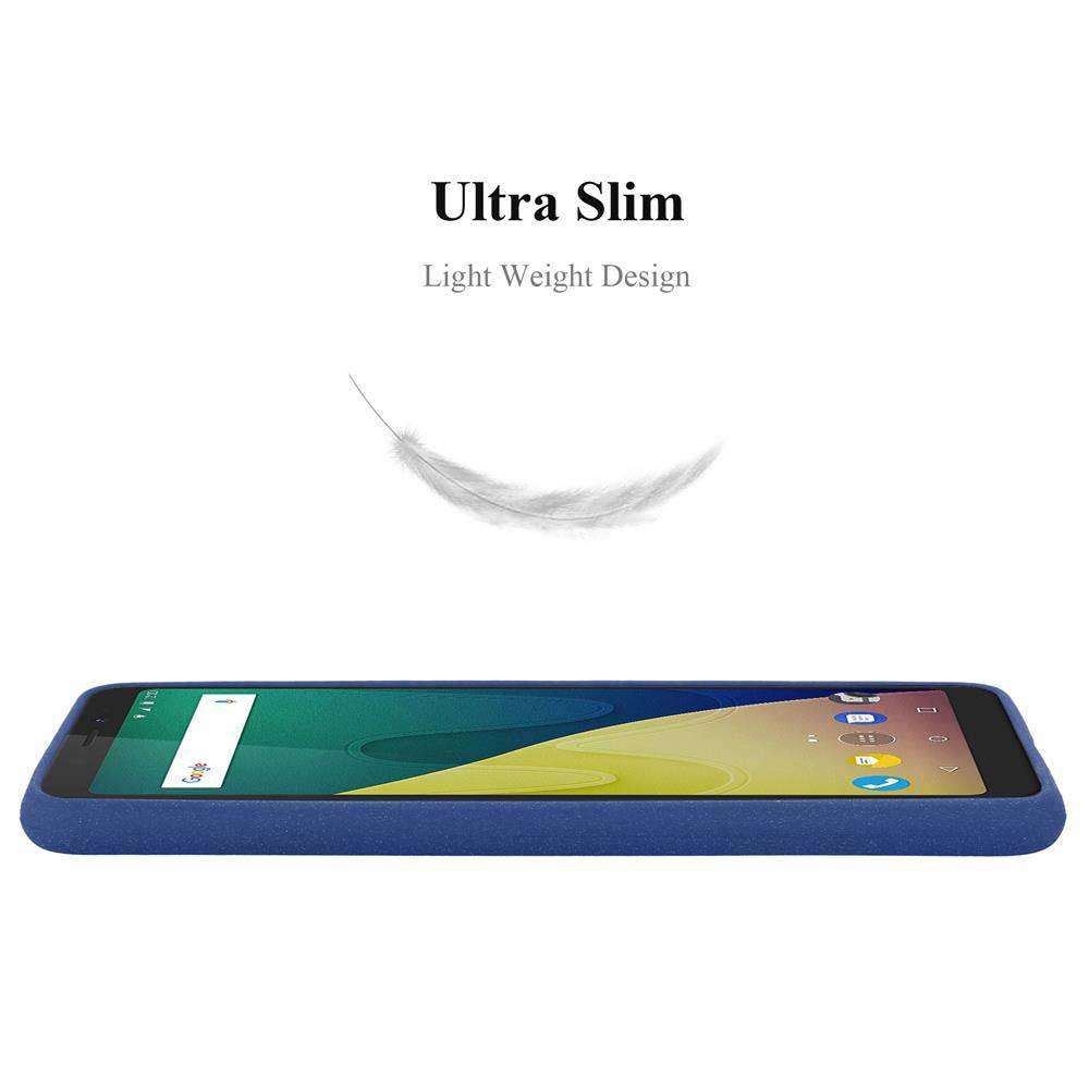 Cadorabo Schutzhülle für WIKO VIEW XL Hülle in Blau Handyhülle TPU Etui Cover Case